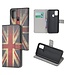 Retro UK Flag Bookcase Hoesje voor de Samsung Galaxy A21s