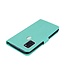 Turquoise Uil Bookcase Hoesje voor de Samsung Galaxy A21s