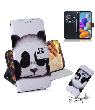 Panda Bookcase Hoesje Samsung Galaxy A21s