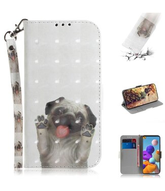 Puppy Bookcase Hoesje Samsung Galaxy A21s