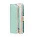 Turquoise Kant en Bloemen Bookcase Hoesje voor de Samsung Galaxy A21s