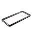 Zwart Metaal + Tempered Glass Hoesje voor de Samsung Galaxy A21s