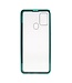 Groen Metaal + Tempered Glass Hoesje voor de Samsung Galaxy A21s