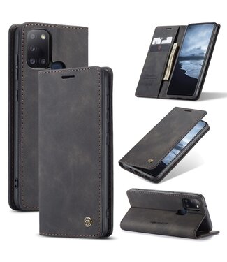 Zwart Wallet Bookcase Hoesje Samsung Galaxy A21s