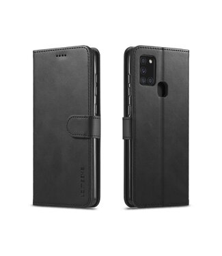 Zwart Wallet Bookcase Hoesje Samsung Galaxy A21s