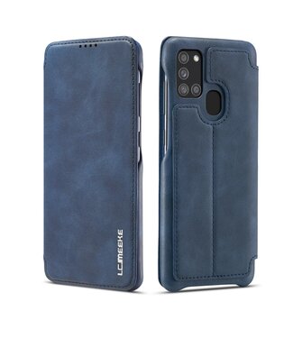 Blauw Bookcase Hoesje Samsung Galaxy A21s