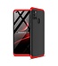 GKK Zwart / Rood Mat Hardcase Hoesje voor de Samsung Galaxy A21s