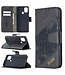 Zwart Krokodillen Bookcase Hoesje voor de Samsung Galaxy A21s