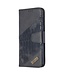 Zwart Krokodillen Bookcase Hoesje voor de Samsung Galaxy A21s