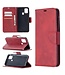 Rood Wallet Bookcase Hoesje voor de Samsung Galaxy A21s