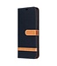 Zwart Jeans Bookcase Hoesje voor de Samsung Galaxy A21s