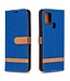 Blauw Jeans Bookcase Hoesje voor de Samsung Galaxy A21s