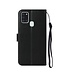 Zwart Wallet Bookcase Hoesje voor de Samsung Galaxy A21s