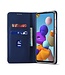 LC.IMEEKE Blauw Wallet Bookcase Hoesje voor de Samsung Galaxy A21s