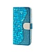 Blauw Bling Bling Bookcase Hoesje voor de Samsung Galaxy A21s
