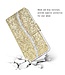 Goud Glitter Bookcase Hoesje voor de Samsung Galaxy A21s