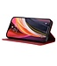 Rood Wallet Bookcase Hoesje voor de Samsung Galaxy A21s