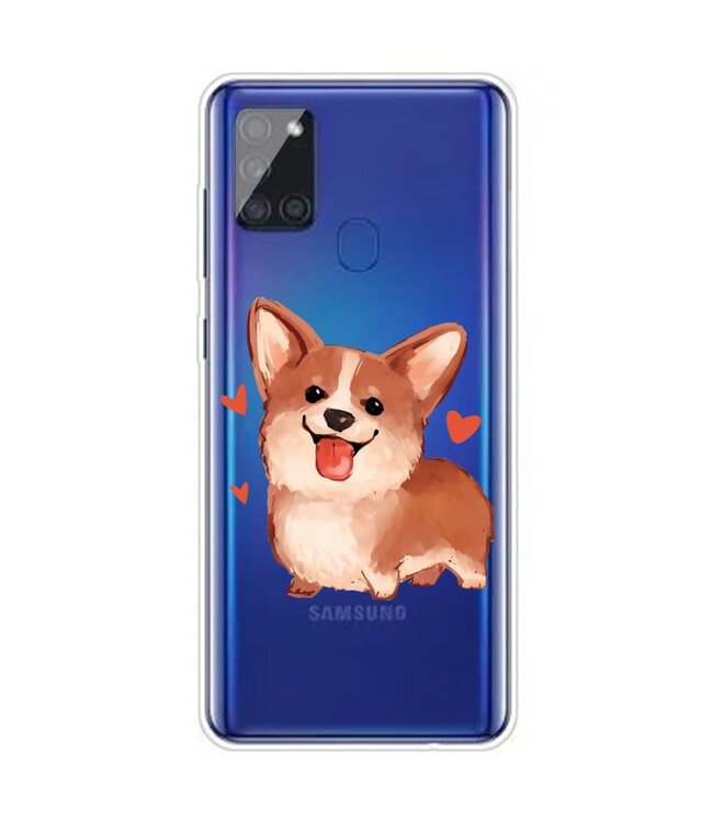 Hond TPU Hoesje voor de Samsung Galaxy A21s