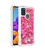 Fuchsia Glitter TPU Hoesje voor de Samsung Galaxy A21s