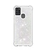 Wit Glitter TPU Hoesje voor de Samsung Galaxy A21s