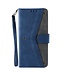 Blauw Splits Leren Bookcase Hoesje voor de Samsung Galaxy A21s