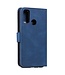 Blauw Splits Leren Bookcase Hoesje voor de Samsung Galaxy A21s