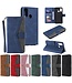 Blauw Splits Leren Bookcase Hoesje voor de Samsung Galaxy A21s