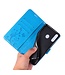 Blauw Vlinders Bookcase Hoesje voor de Samsung Galaxy A20s