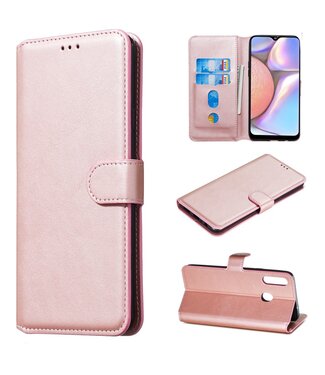 Rosegoud Wallet Bookcase Hoesje Samsung Galaxy A20s