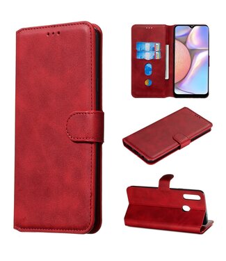 Rood Wallet Bookcase Hoesje Samsung Galaxy A20s