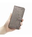Grijs Mandala Bloem Bookcase Hoesje voor de Samsung Galaxy A20s