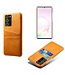 KSQ Oranje Pasjeshouder Faux Lederen Hoesje voor de Samsung Galaxy Note 20
