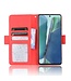 Rood Pasjeshouder Bookcase Hoesje voor de Samsung Galaxy Note 20