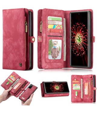 Rood Portemonnee Bookcase Hoesje Samsung Galaxy Note 20