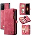 CaseMe Rood Portemonnee Bookcase Hoesje voor de Samsung Galaxy Note 20