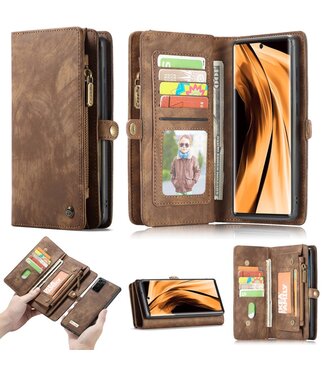 Bruin Portemonnee Bookcase Hoesje Samsung Galaxy Note 20