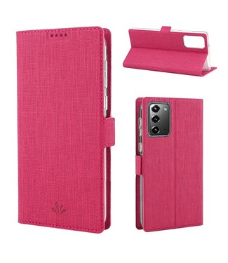 Rood Bookcase Hoesje Samsung Galaxy Note 20