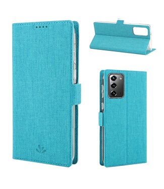 Blauw Bookcase Hoesje Samsung Galaxy Note 20