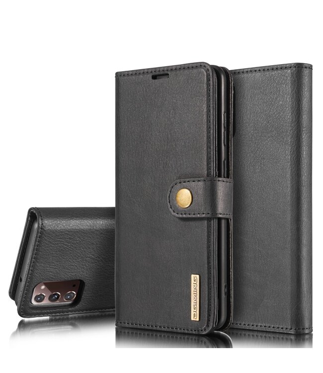 DG.Ming Zwart 2-in-1 Bookcase Hoesje voor de Samsung Galaxy Note 20