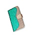 Groen Bling Bling Bookcase Hoesje voor de Samsung Galaxy Note 20