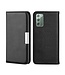 Zwart Litchee Bookcase Hoesje voor de Samsung Galaxy Note 20