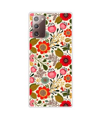 Bloemen TPU Hoesje Samsung Galaxy Note 20