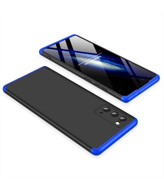 Zwart / Blauw Mat Hardcase Hoesje Samsung Galaxy Note 20