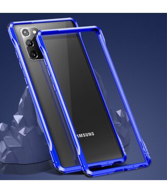 Blauw Shockproof Hardcase Hoesje Samsung Galaxy Note 20