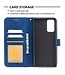 Blauw Bookcase Hoesje voor de Samsung Galaxy Note 20