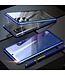 Blauw Metaal + Tempered Glass Hoesje voor de Samsung Galaxy Note 20