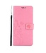 Roze Vlinder Bookcase Hoesje voor de Samsung Galaxy Note 20