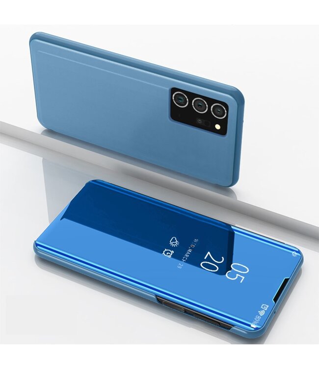 Blauw Spiegel Bookcase Hoesje voor de Samsung Galaxy Note 20 Plus