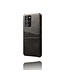 Zwart Pasjeshouder Faux Lederen Hoesje voor de Samsung Galaxy Note 20 Ultra