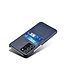 Blauw Pasjeshouder Faux Lederen Hoesje voor de Samsung Galaxy Note 20 Ultra